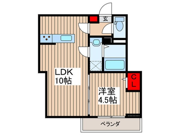 レクシア南田中の物件間取画像